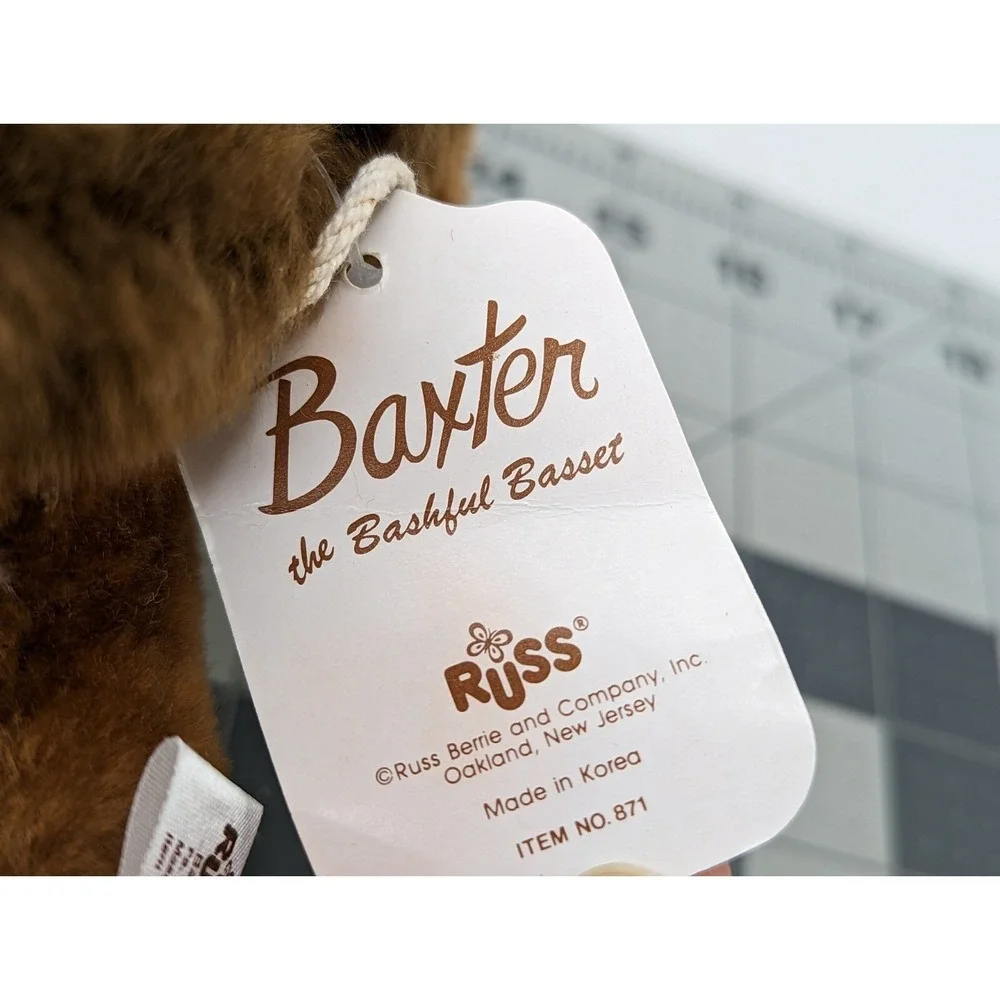 Russ Baxter Dog Plush‎ Busch 420 Raceway Sign 7 Inch Stuffed Animal Toy